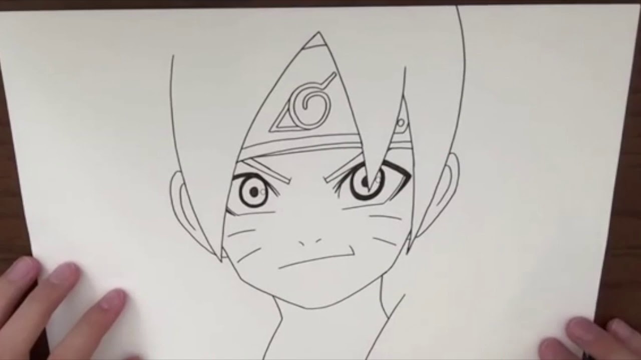 Comment Dessiner Boruto Naruto Facilement