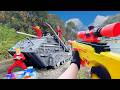 Nerf war  amusement park battle 53 nerf first person shooter