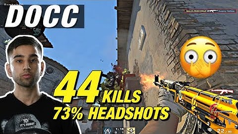 D0cC inferno game (44 kills) 73% HEADSHOTS! 😲 CSGO D0cC POV