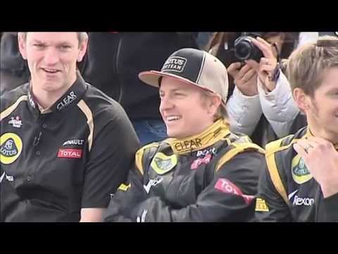 Kimi Räikkönen Lotus Renault Launch MTV3 2012