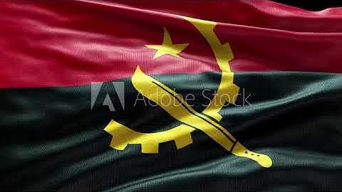 4k render Angola Flag video waving in wind Angola Flag Wave Loop waving in wind Angola Flag Angola