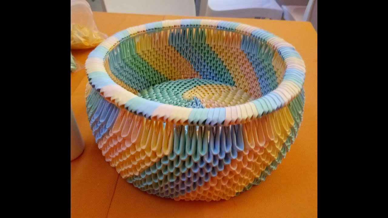 1519 Origami 3d Tutorial Fotografico Vaso Romantico