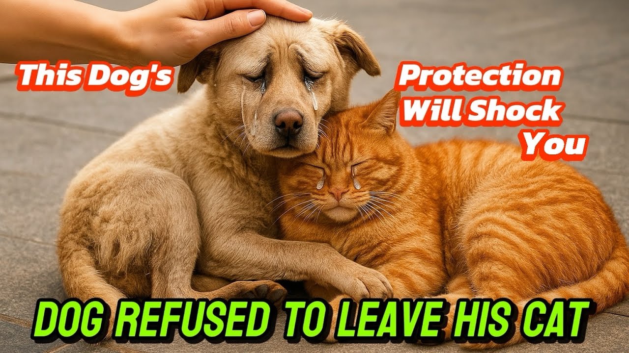 Abandoned Dog REFUSED to Leave His Cat. Real Rescue Footage