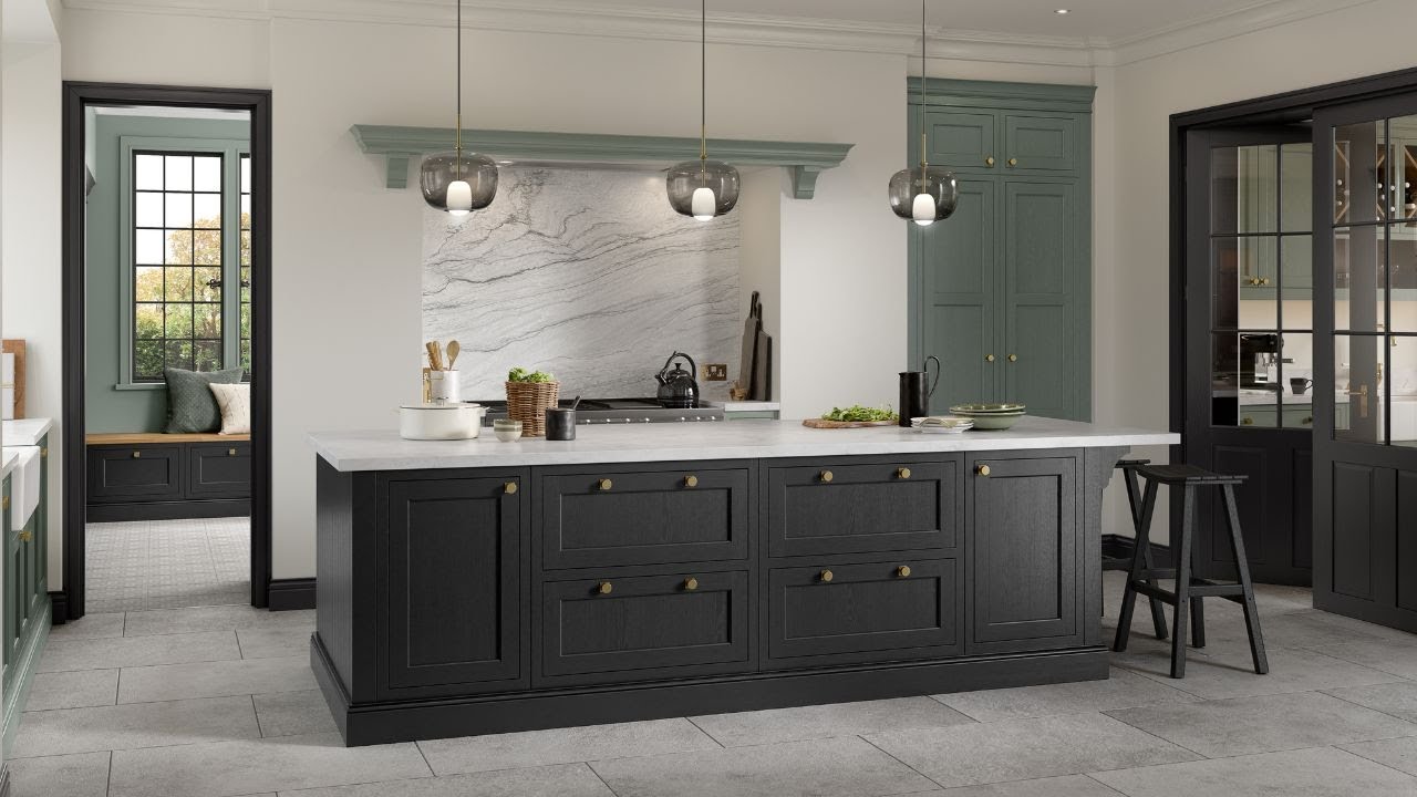 Uform  |  Belgravia Kitchens  |  Painted Woodgrain, Inframe Shaker Cabinetry