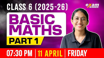 Class 6 Maths | Basic Maths | Mastering Maths | Part 1 | Exam Winner