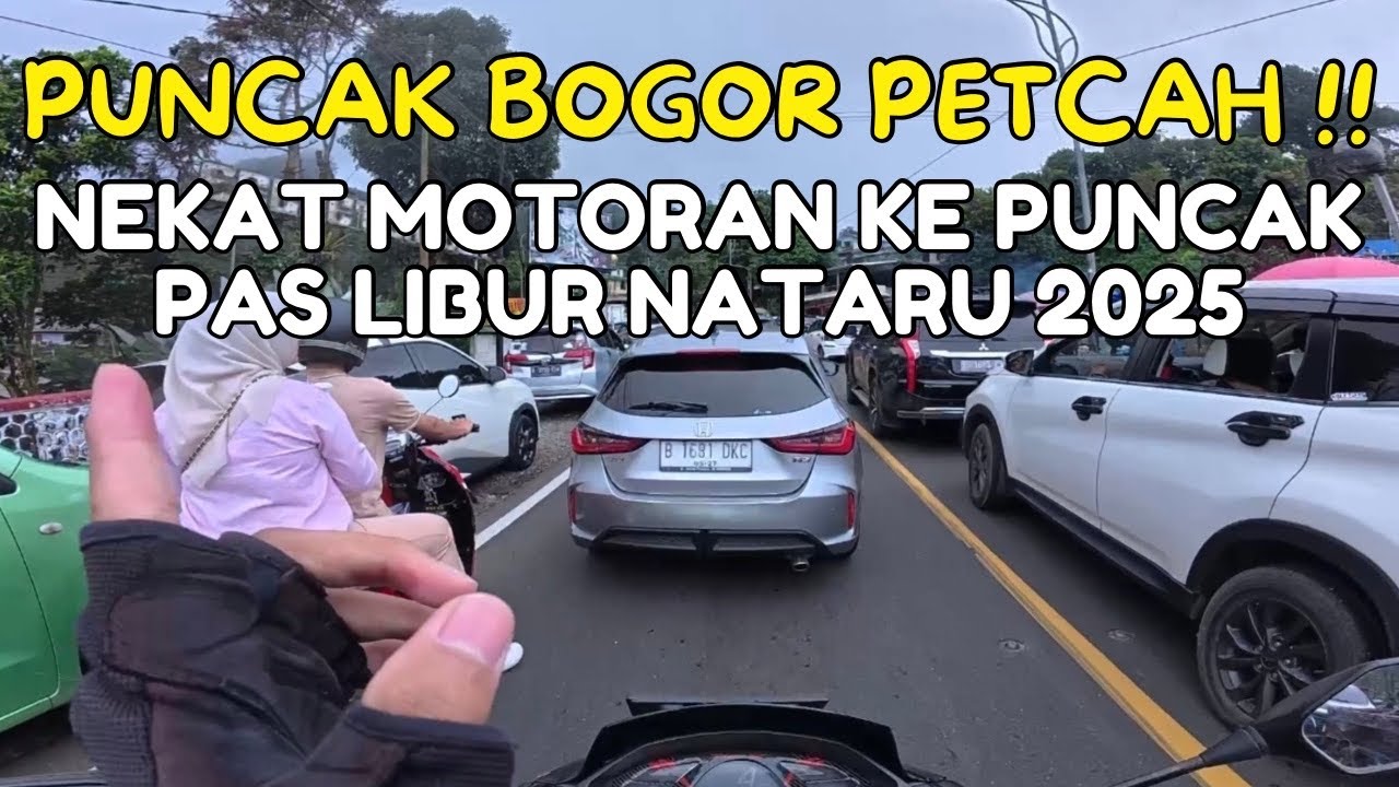 NEKAT!! MOTORAN KE PUNCAK SAAT LIBUR NATARU 2025 😱 | Pantauan Puncak Hari Ini 