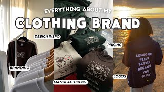 Things I do for my clothing brand | branding, design inspo, pricing, launch prep routine, small biz