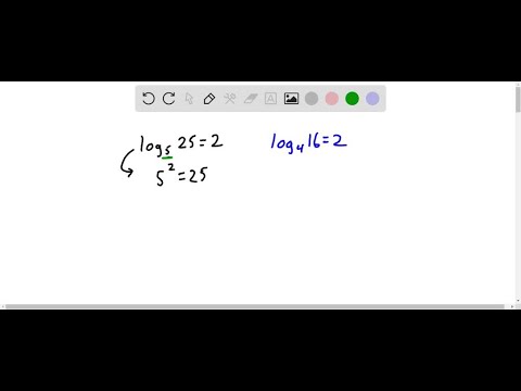 Write the logarithmic equation in exponential form. For example, the ...