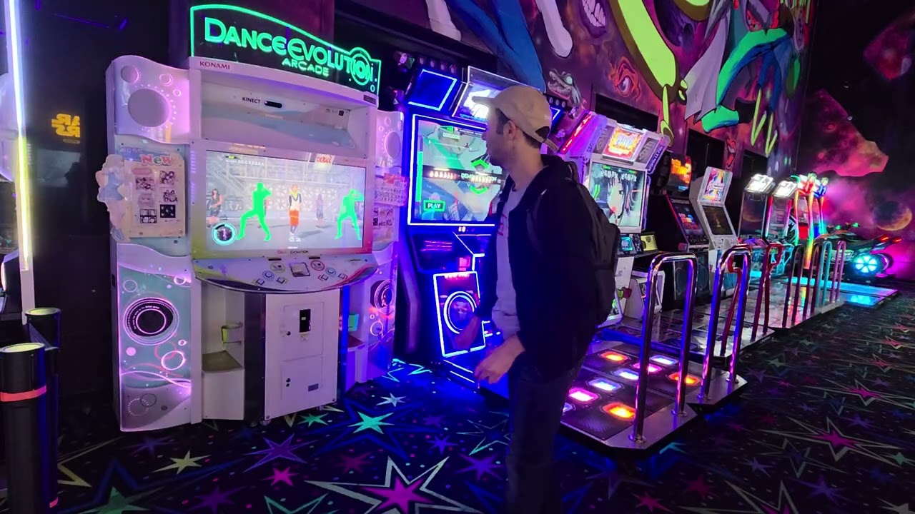 Dance Evolution  arcade game Dance off at Orlando's Arcade Monster place.