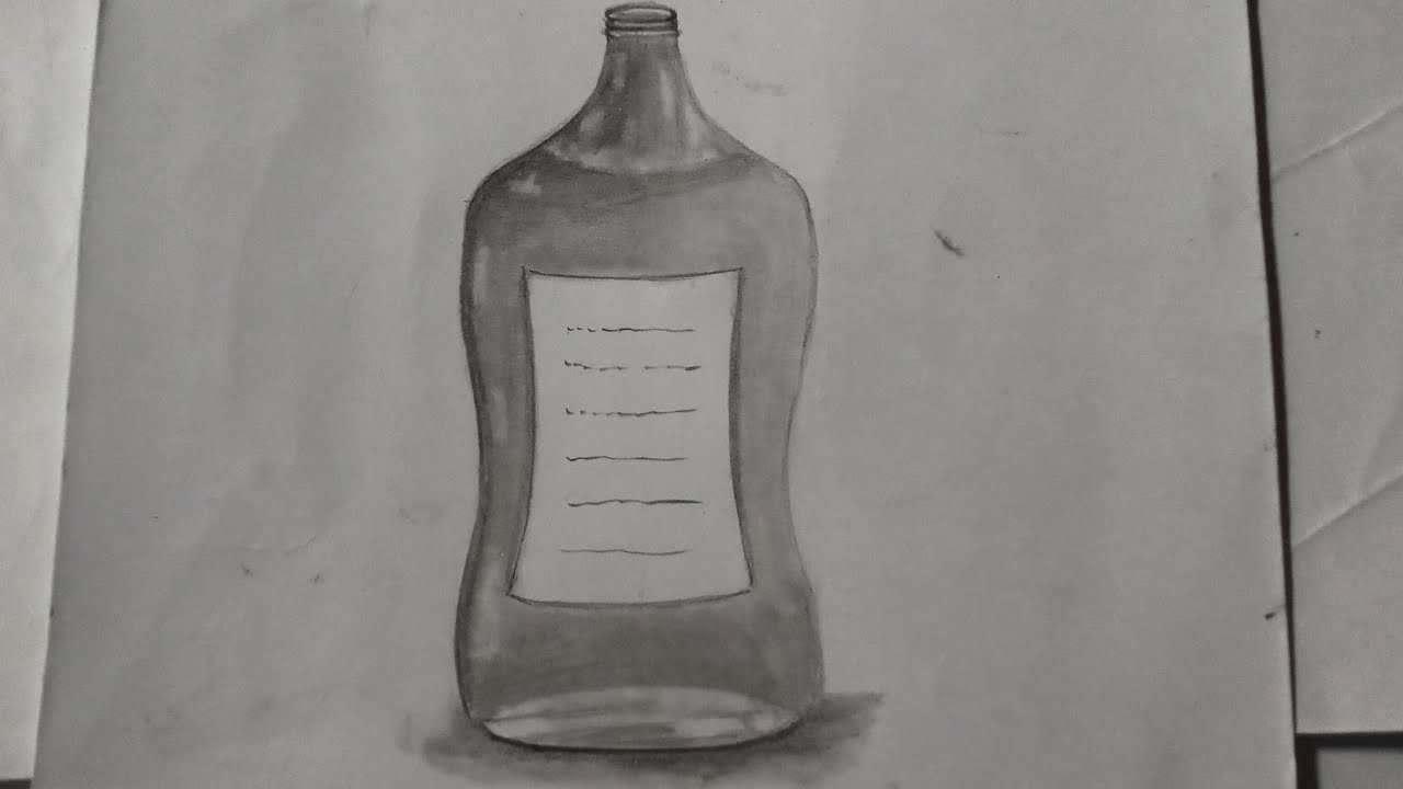 ✨ Realistic Glass Bottle Sketch | Easy Pencil Shading for Beginners ✏️🫙