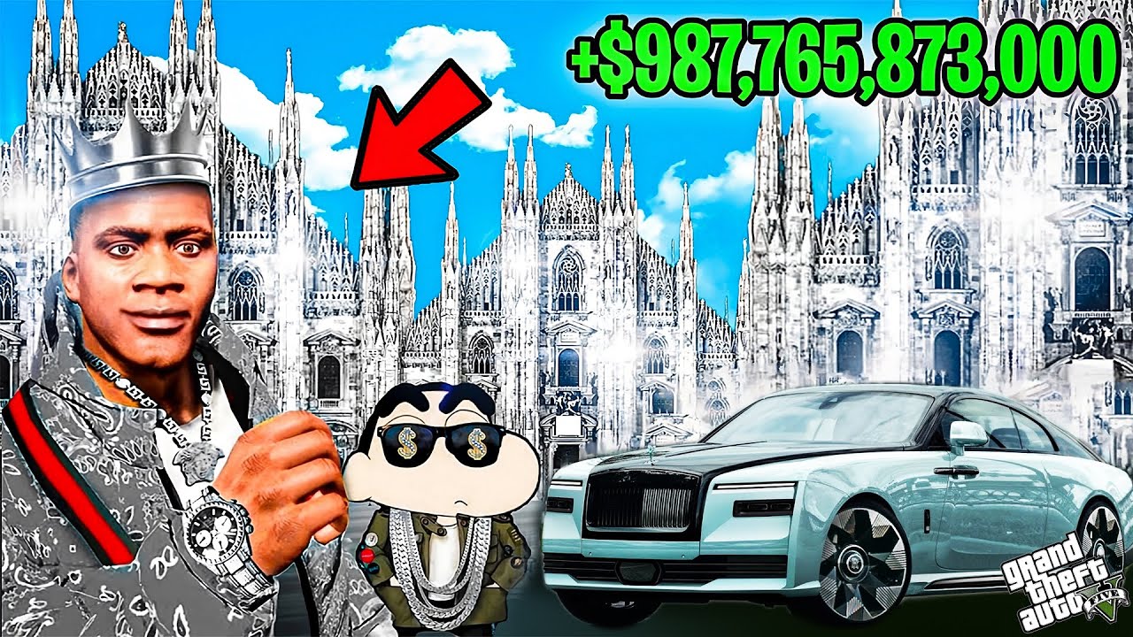 FRANKLIN TOUCH ANYTHING BECOME GOLD AND DIAMOND ll EVERYTHING IS FREE IN GTA 5!