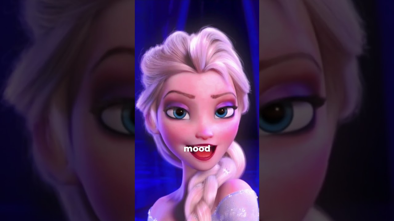 Elsa's palace changes color depending on her mood?