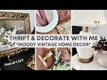 Thrift  decorate with me  diy vintage style home decor  high end aesthetic thrifts