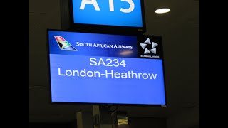 South African Airways SA234 - Johannesburg O.R Tambo to London Heathrow - Airbus A330-300 - ECONOMY