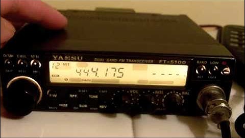 How to program the Yaesu FT-5100 with a local repeater
