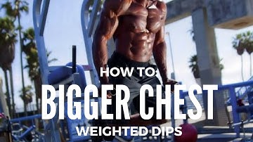 How To Build A Bigger Chest l Weighted Dips l PMdre Fitness