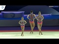 Women's group Russia - 2019 Acro Europeans, all-around final