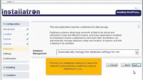 Hoe installeer ik WordPress via installatron