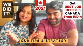 How we got the BEST JOB in CANADA from INDIA | STRATEGY to get a JOB in CANADA 2021