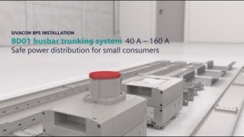 SIVACON 8PS – BD01 system: Safe power distribution for small consumers