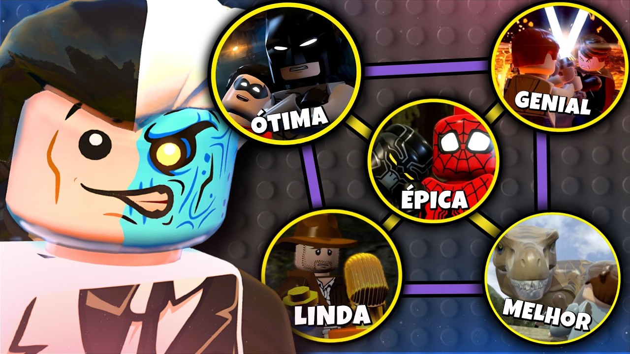 Qual a MELHOR fase de CADA jogo da LEGO !?
