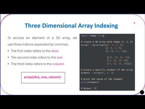 Indexing, Slicing and