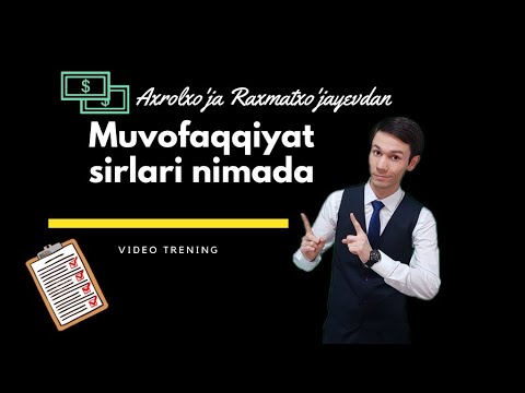 Video: Talaba uchun muvaffaqiyat nima?