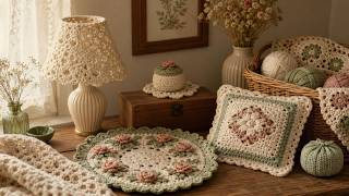 DIY Vintage Crochet Decor | Cozy Cottagecore Farmhouse Vibes for Small Spaces & Tiny Homes