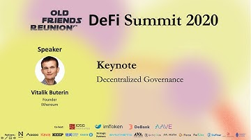 Keynote by Vitalik Buterin: Decentralized Governance