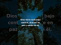Dios tiene todo bajo control, duerme en paz y confía en él #dios #reflexion #shortvideo