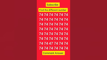 IQ Test brain challenge find the different number #shortvideos#trandingshorts#subscribe