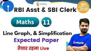9:00 AM - RBI Assistant & SBI Clerk 2020 | Maths by Akash Sir | Line Graph, & Simplification