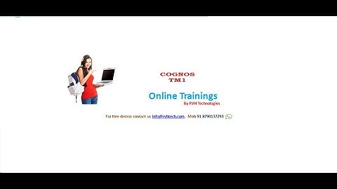 Cognos TM1 Web online training By RVH Technologies