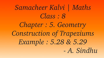 8th Maths Samacheer | Chapter 5 | Geometry | Example 5.28 & 5.29