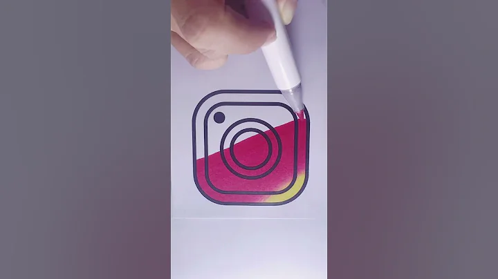 Instagram logo - Satisfying Coloring #27 #shorts