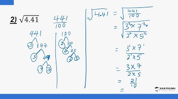Square Roots Of Decimal Numbers By Prime Factorization (Mathematics Form 1 Topic 9 Lesson 10 of 16)