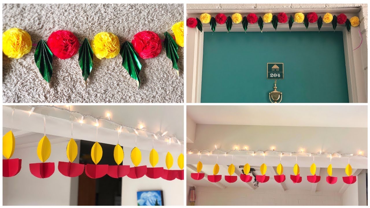 Easy Diwali  Decoration  Ideas  DIY  Toran Home  