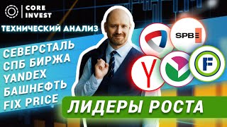 Технический анализ акций Yandex, Fix Price, Северсталь, СПб Биржа, Башнефть