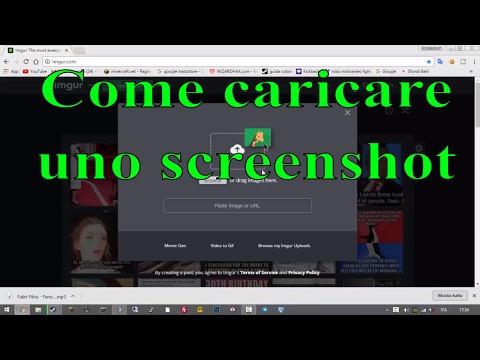 Video: Come Caricare Uno Screenshot