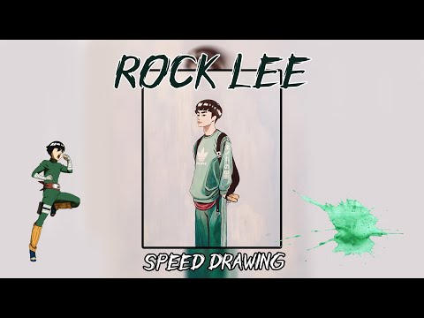 Speed Drawing: Rock Lee | Naruto (ვხატავ Rock Lee-ს)