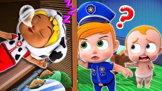 Baby, Where Are You? | Police Rescue Little Baby 👶🏻🍼 | Funny Stories For Kids | Little PIB