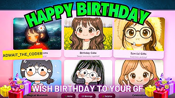 Cute Birthday Wish in HTML/CSS — Surprise Your Girlfriend