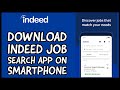 How to download indeed job search app on smartphone install indeed job search app 2024