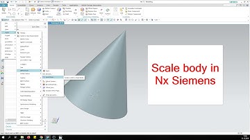 Scale Body in nx siemens | CAD feature command in unigraphics PLM software