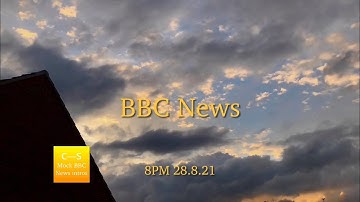 BBC News intro 8pm 28.8.21 MOCK
