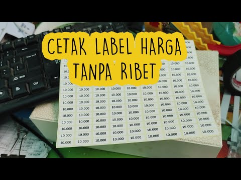 Video: Cara Mencetak Label Harga