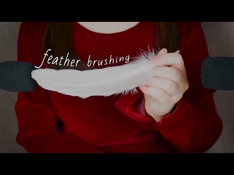Soft feather brushing no talking ｜깃털 브러싱 ASMR