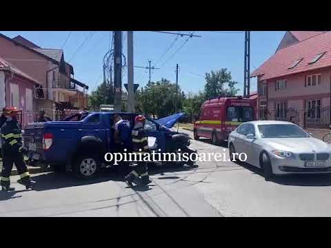 Accident in intersectie, la Timisoara