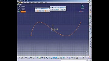 CATIA creating spline in surface catia by KVR