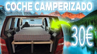 Como CAMPERIZAR vehículo con POCO DINERO (30€) ⛺